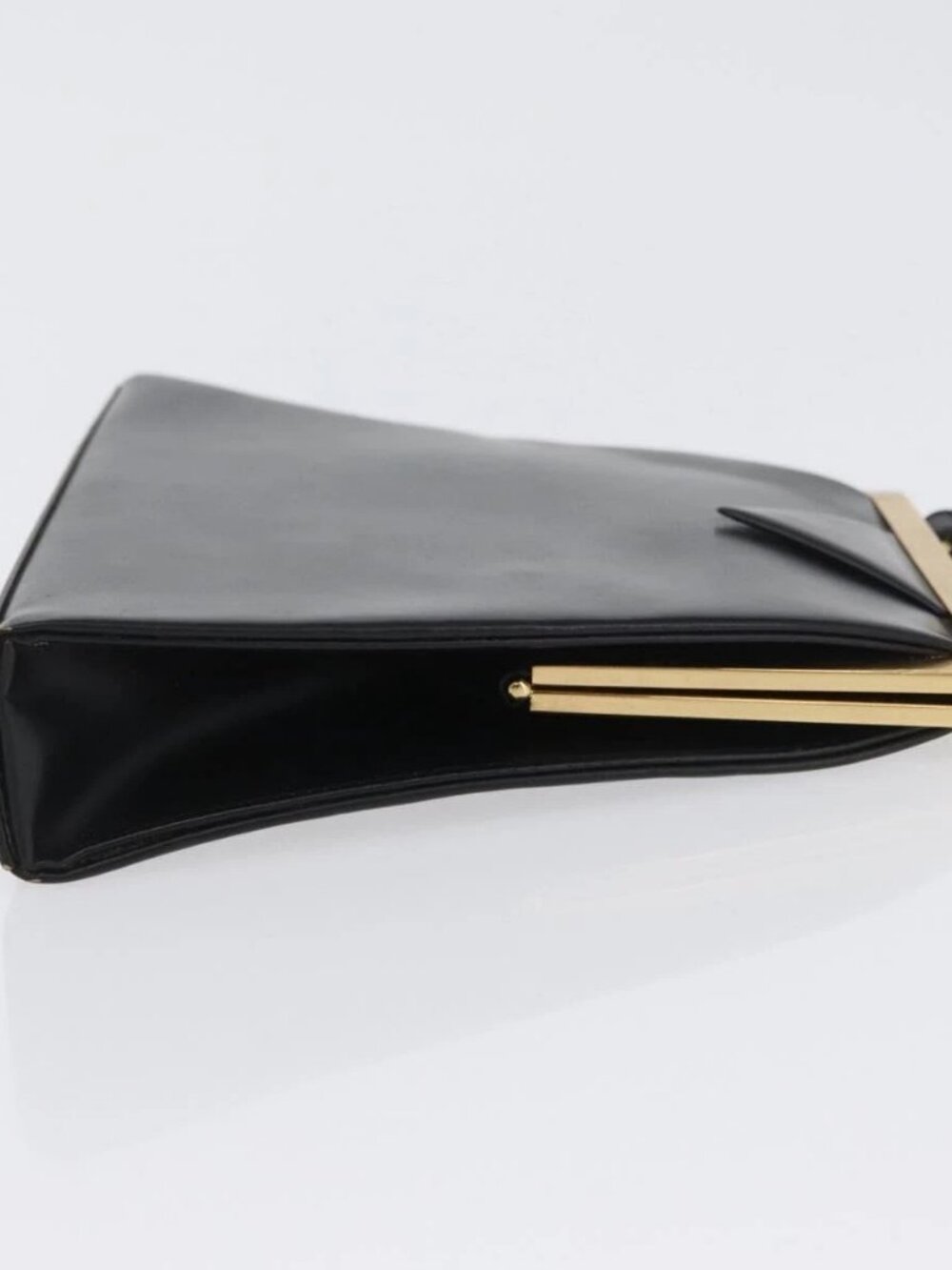 SAINT LAURENT Shoulder Bag Leather Black Gold - Picture 6 of 16